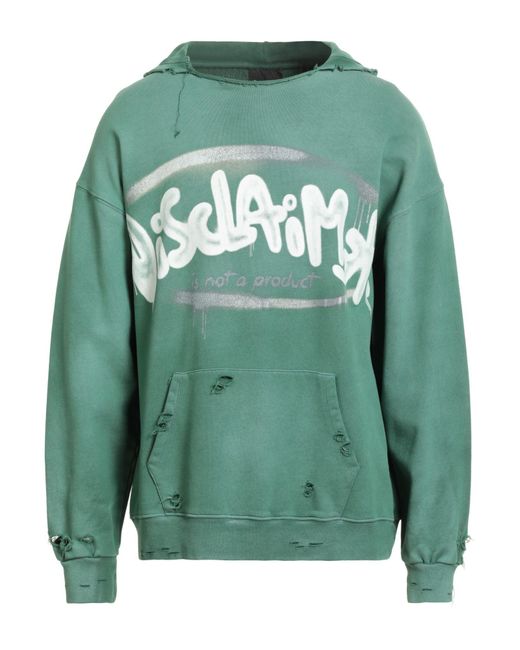 DISCLAIMER Green Sweatshirt for men