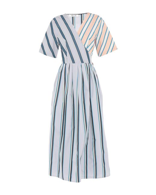 Diane von Furstenberg Blue Midi Dresses