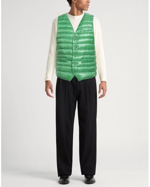 Herno Green Vest Polyamide for men
