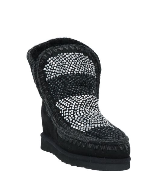 Mou Black Ankle Boots