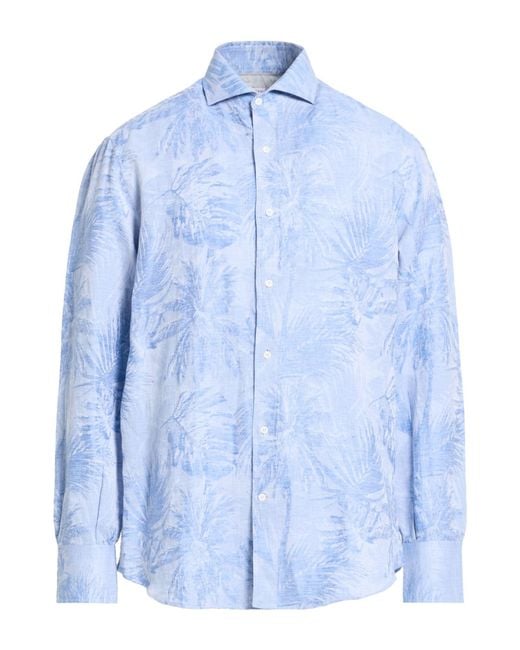Brunello Cucinelli Blue Shirt for men