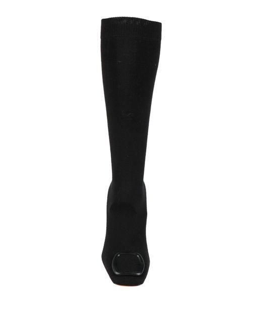 Santoni Black Boot Textile Fibers