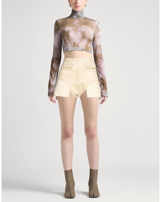 Rick Owens Natural Shorts & Bermuda Shorts