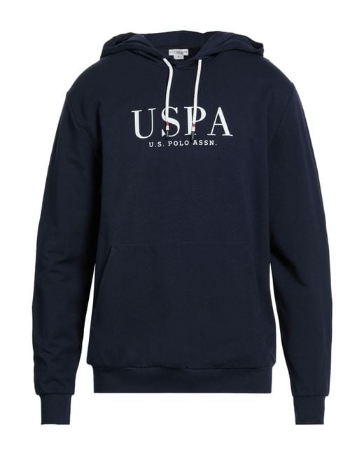 Aeronautica Militare Blue Sweatshirt Cotton, Elastane for men