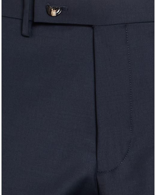 Michael Coal Blue Pants Wool, Polyester, Elastane for men