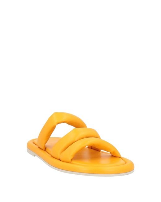 Barracuda Yellow Sandals Leather