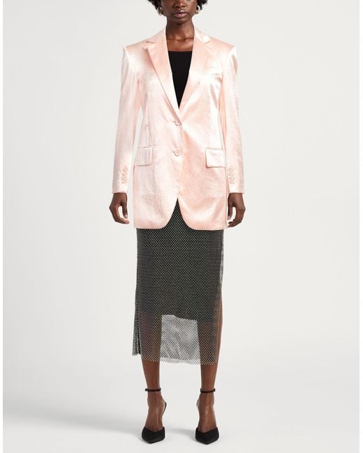 Sportmax Pink Blush Blazer Acetate