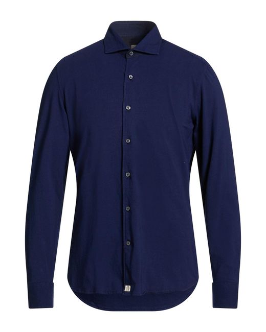 Sonrisa Blue Shirt Cotton, Elastane for men