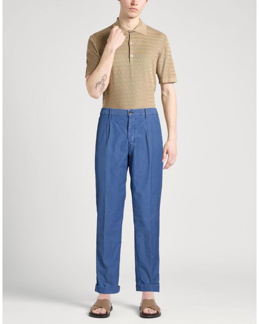 Incotex Blue Trouser for men