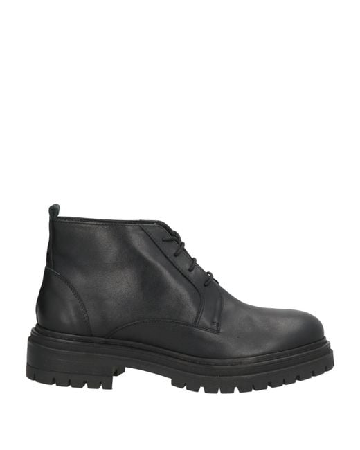 Pollini Black Ankle Boots