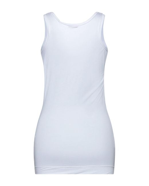 Rossopuro Blue Ivory Tank Top Modal, Polyamide