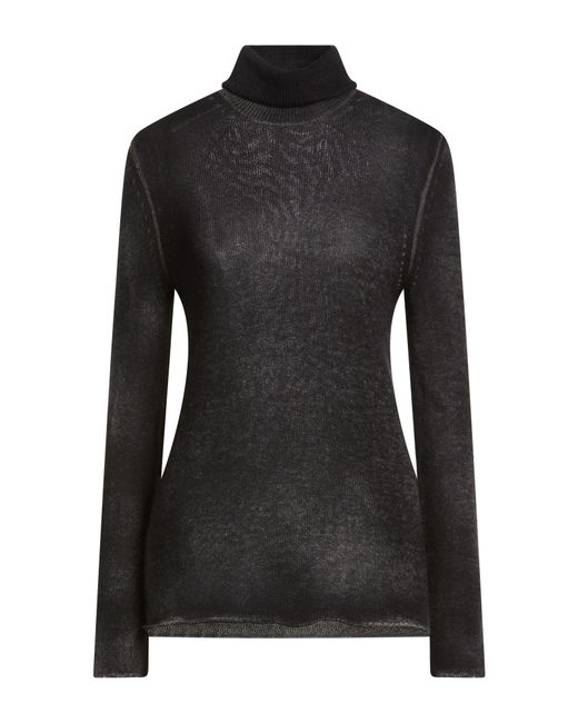 Riccardo Forconi Black Turtleneck Cashmere