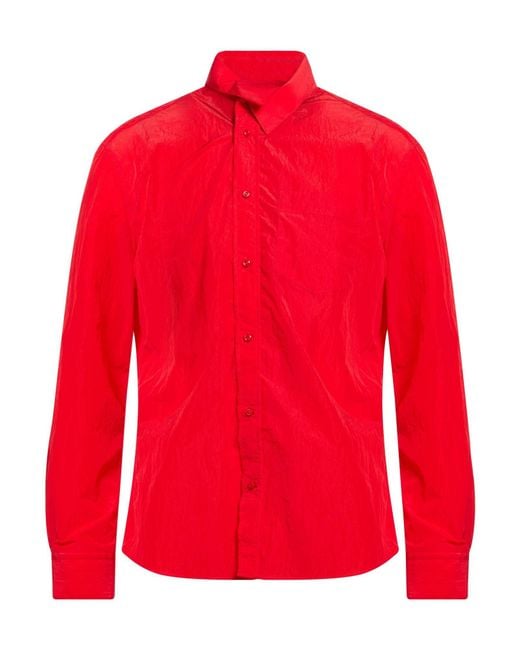 ALAINPAUL Red Shirt for men