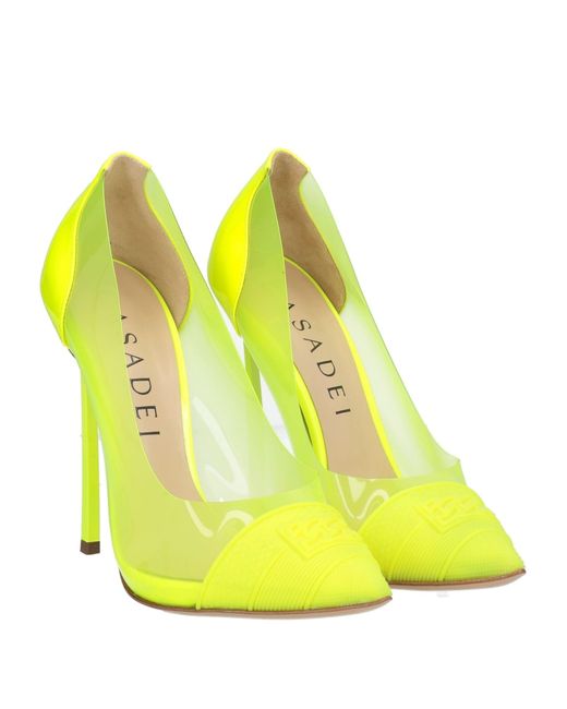 Casadei Yellow Pumps Plastic, Rubber