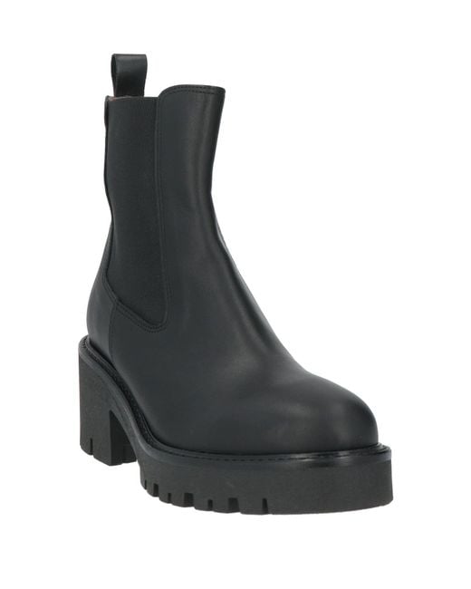 Bianca Di Black Ankle Boots Calfskin