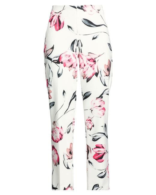 Joseph Ribkoff White Pants Polyester, Elastane