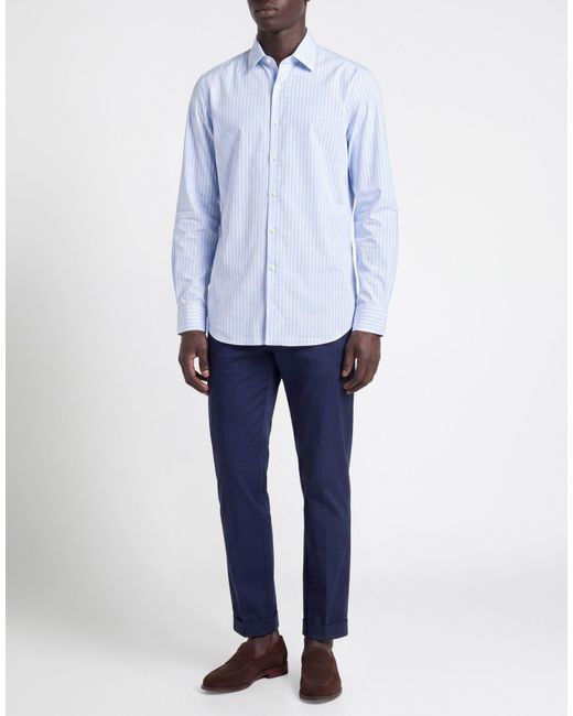 Lanvin Blue Shirt Cotton for men