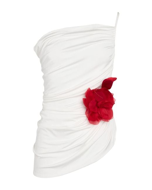 Magda Butrym White Top Viscose, Elastane