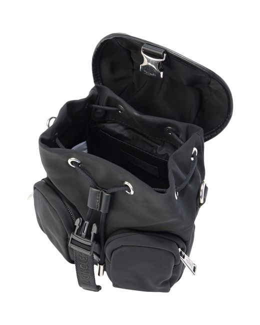 Moncler Gray Backpack Polyester, Calfskin