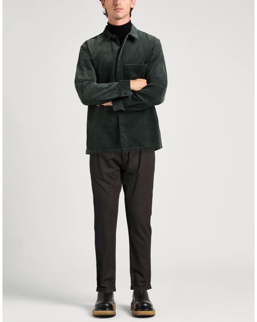 Messagerie Black Dark Pants Virgin Wool, Polyester for men