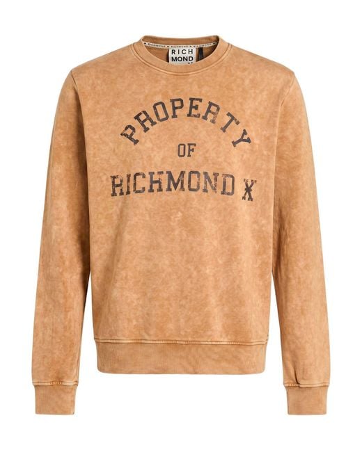 Richmond X Orange Camel Sweatshirt Cotton, Polyester for men