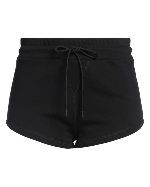MSGM Black Active Shorts & Bermuda Shorts Cotton, Polyester