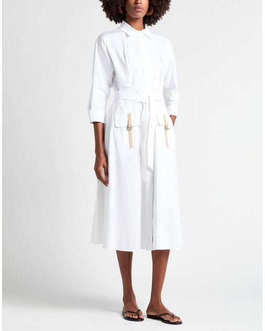 Max Mara White Midi Dresses