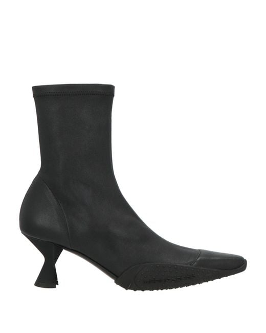 MARINE SERRE Black Ankle Boots