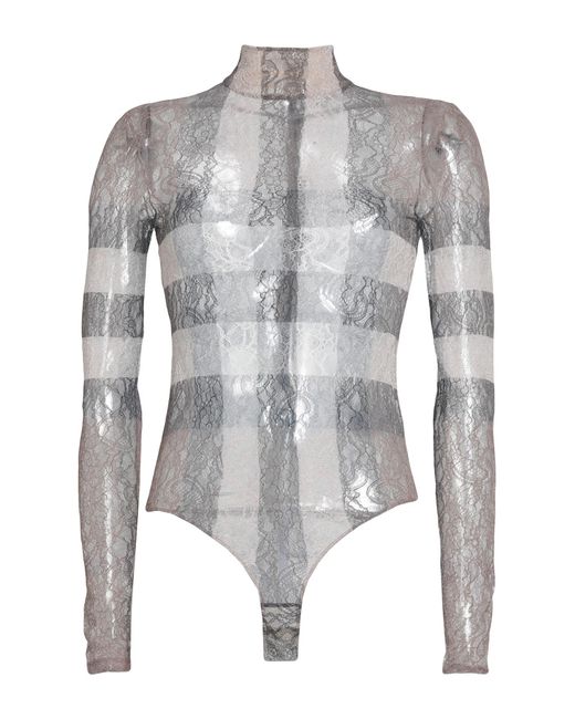 Burberry Gray Bodysuit