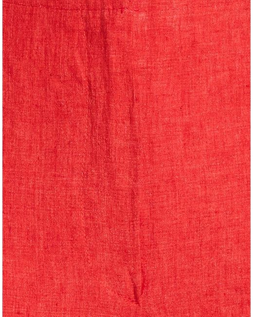 Diega Red Pants Linen