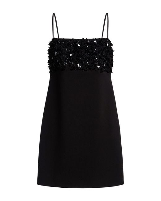 P.A.R.O.S.H. Black Mini Dress Polyester, Viscose, Elastane