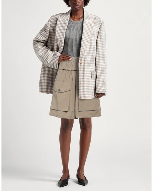 Tod's Natural Mini Skirt