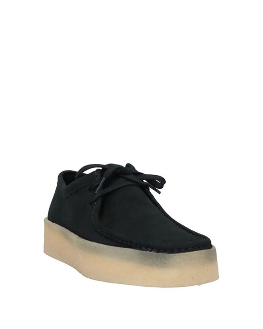 Clarks Black Lace-Up Shoes Soft Leather for men