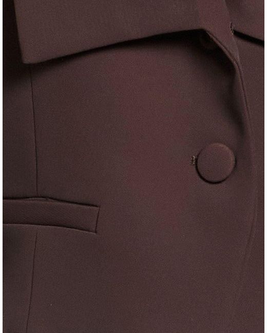 Imperial Brown Dark Tailored Vest Polyester, Elastane