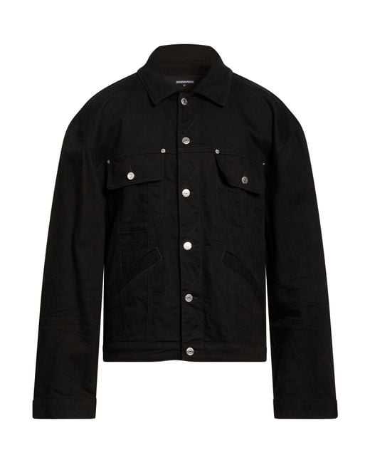 DSquared² Black Denim Outerwear for men