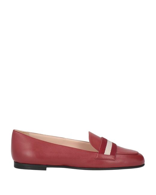 Bally Red Loafers