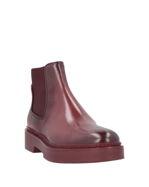 Santoni Purple Ankle Boots