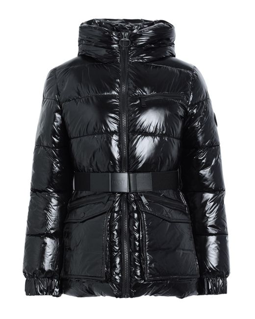 Dkny sport belted hooded puffer jacket hotsell