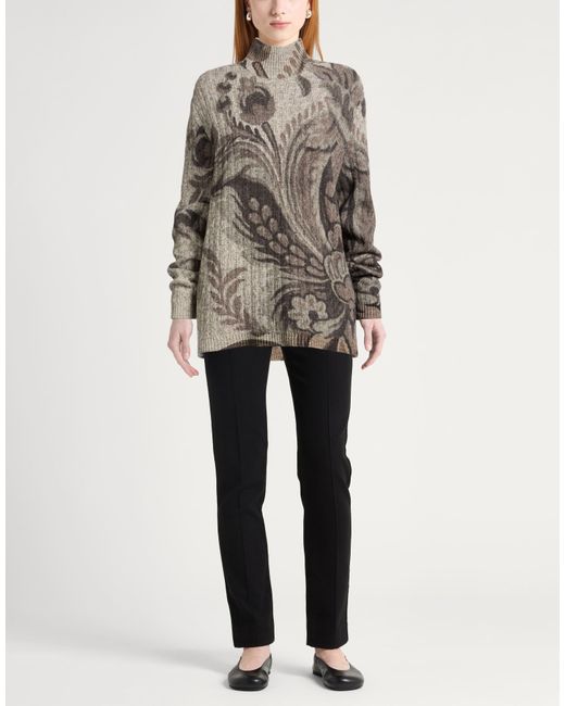 Etro Gray Turtleneck Wool