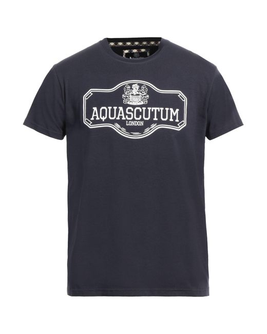 Aquascutum Blue T-shirt for men