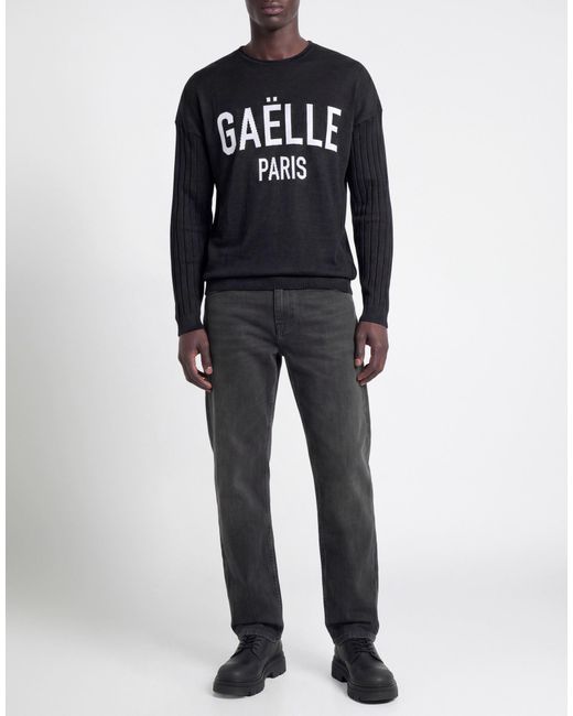Gaelle Paris Black Sweater Cotton for men