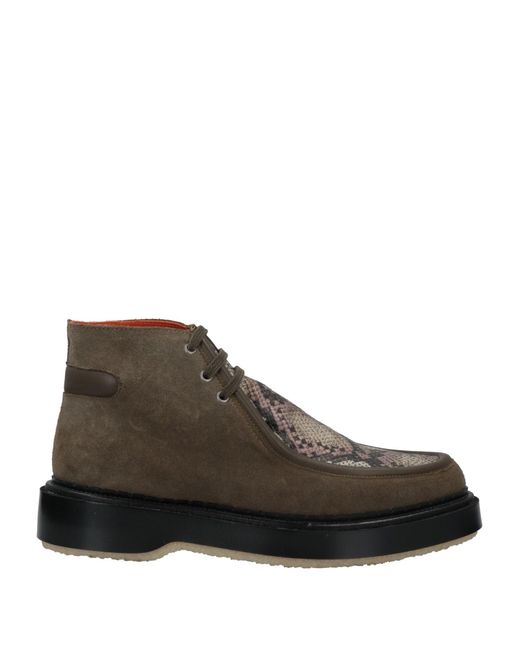 VALERIE BOURGOIN Brown Ankle Boots Soft Leather