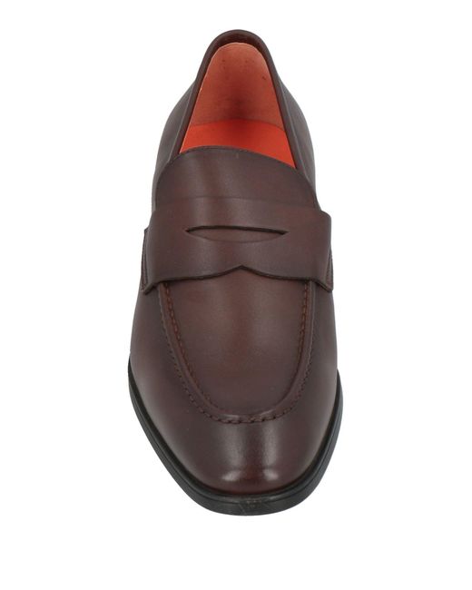 Santoni Brown Loafers for men