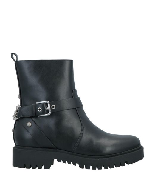 Guess Leather Ankle Boots in Black | Lyst Australia