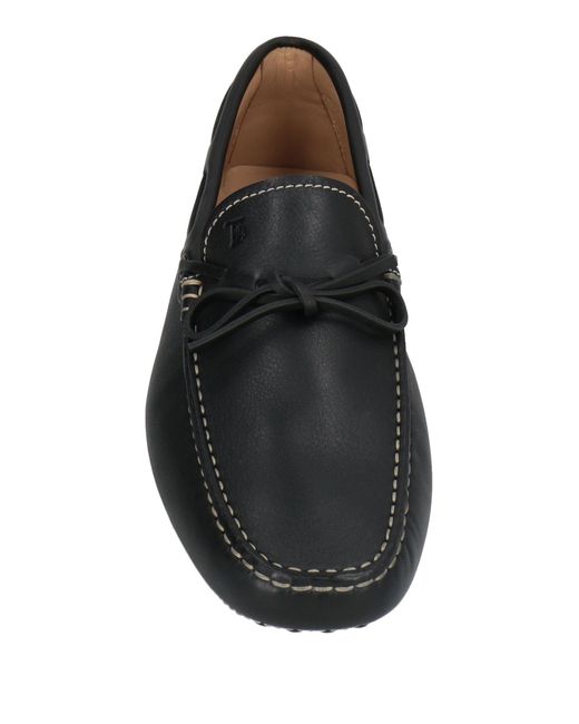 Tod's Black Loafers Leather for men