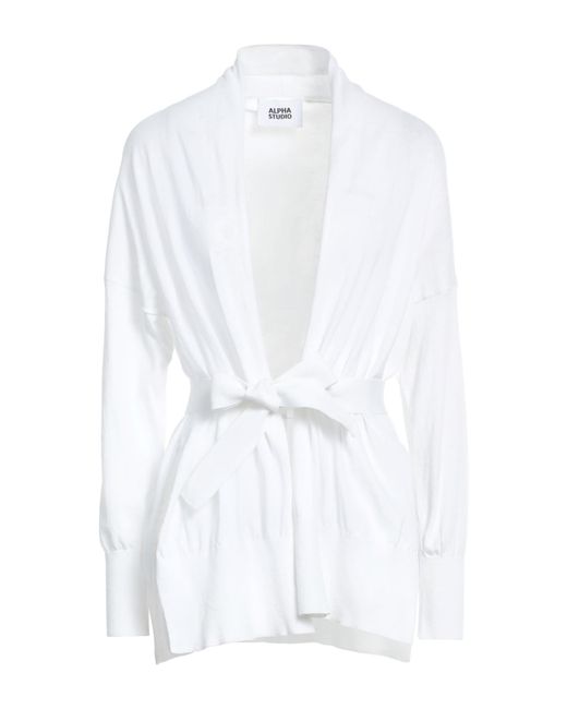 Alpha Studio White Cardigan