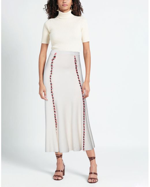 Gabriela Hearst White Midi Skirt