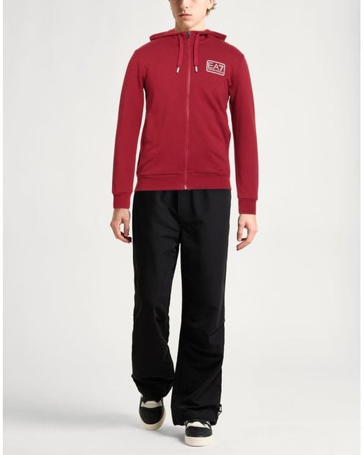 EA7 Red Sweatshirt for men