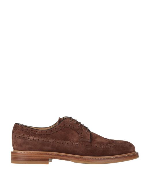 Brunello Cucinelli Brown Lace-up Shoes for men