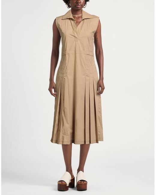 Ballantyne Natural Midi-Kleid